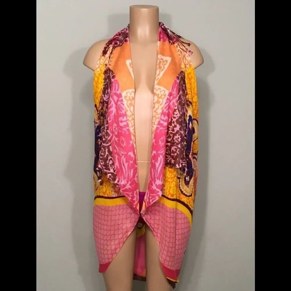 Brightly colored Pasmina scarf wrap. NWOT